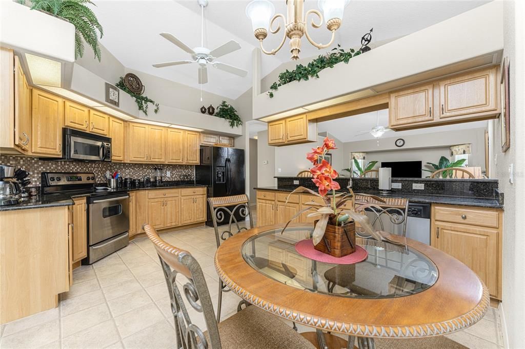 The kitchen is open to the family room and perfect for entertaining!