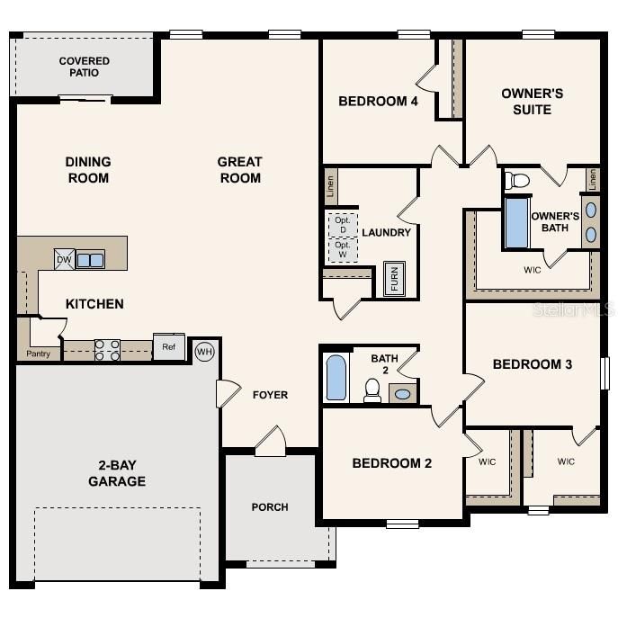 Activo con contrato: $333,690 (4 camas, 2 baños, 2286 Pies cuadrados)