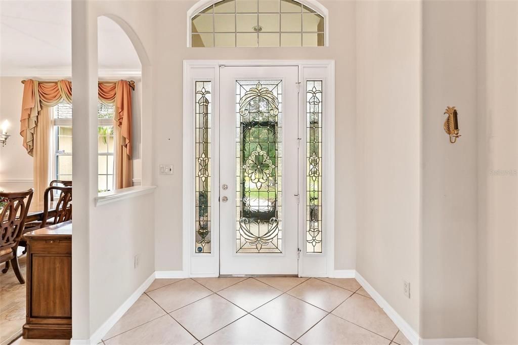 Interior Entry with Glass Front Door