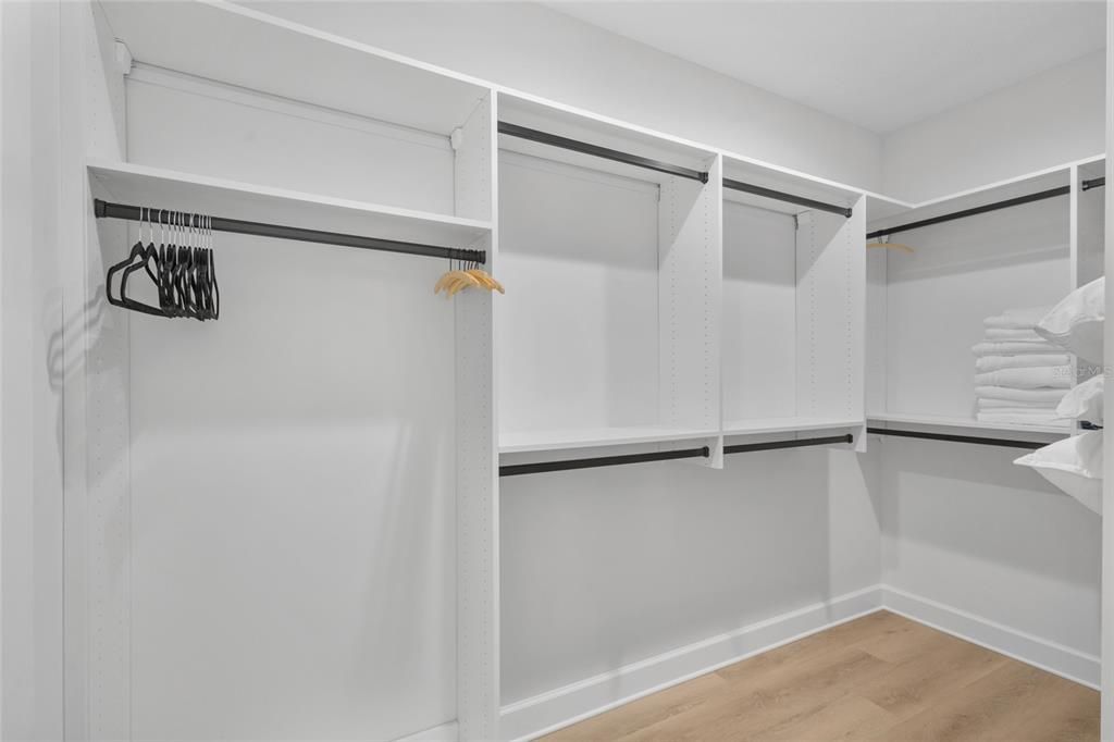 California Closet in Primary Suite