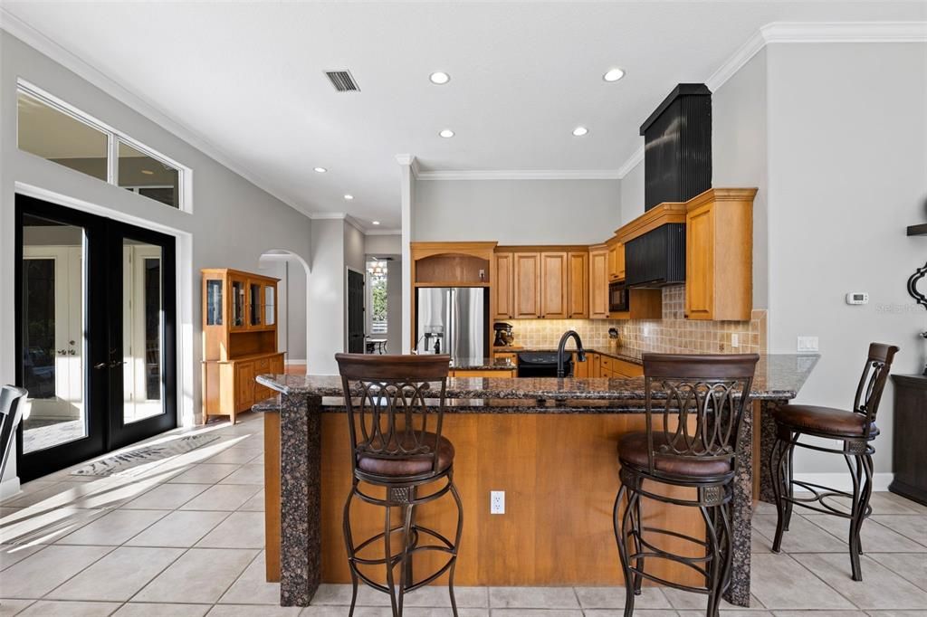 Kitchen view from living room