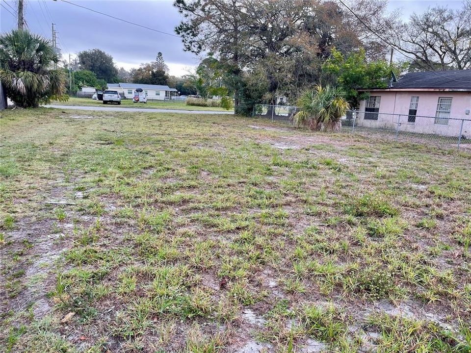 View facing East from rear of lot.