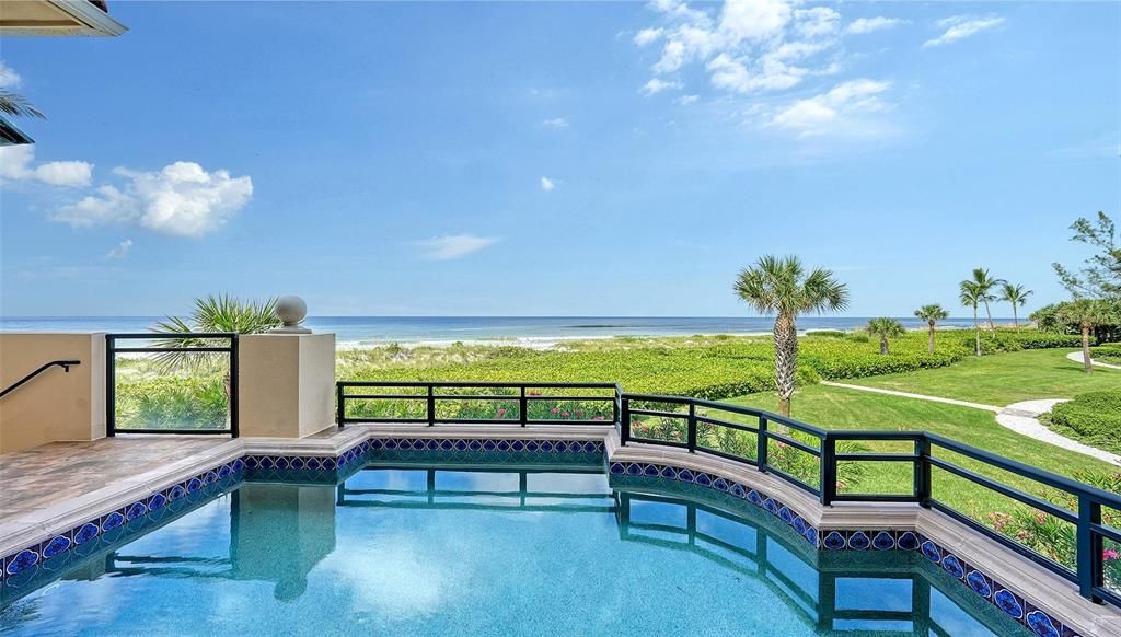 Private pool looking back towards your covered patio