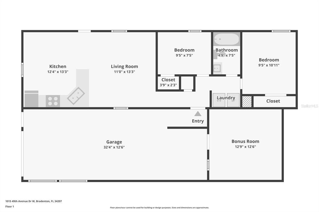 Active With Contract: $106,000 (2 beds, 1 baths, 672 Square Feet)