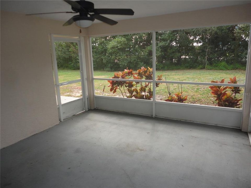 Screened patio