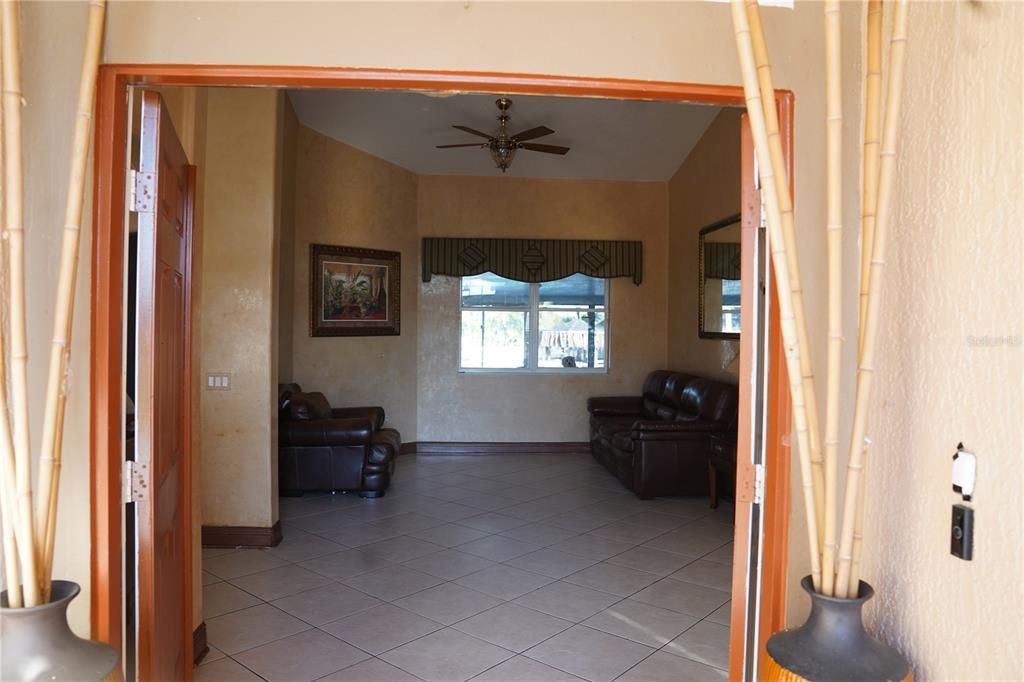 front door entrance to formal living room