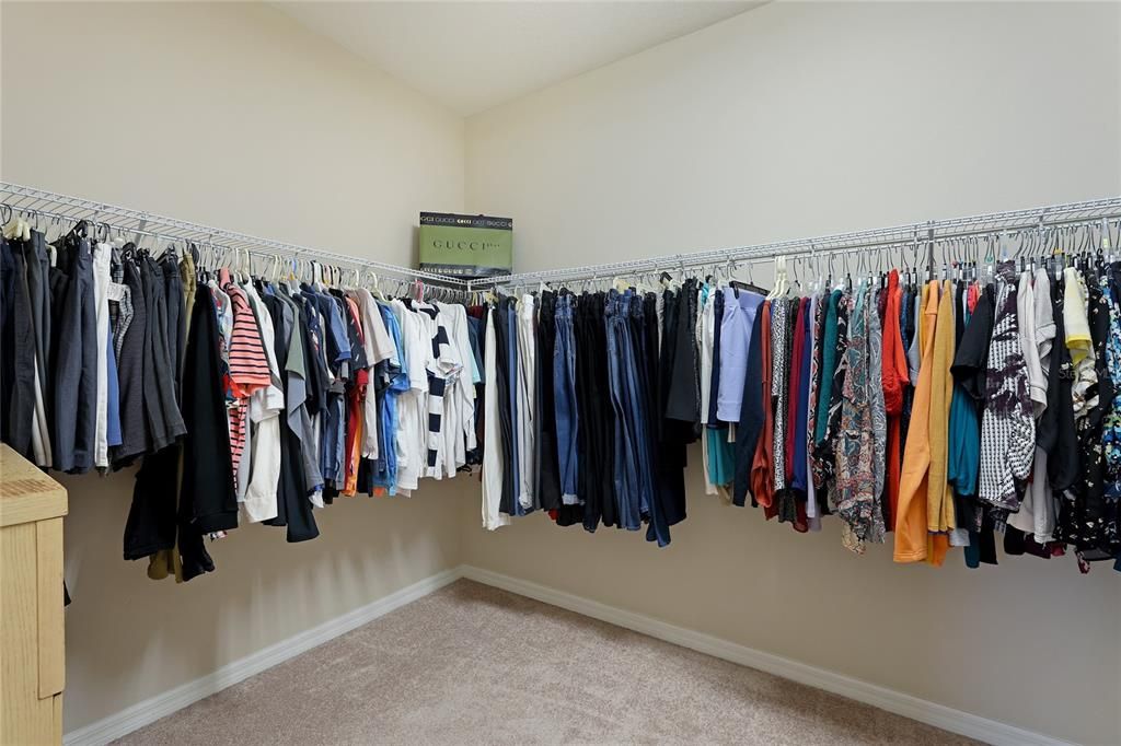 Primary closet