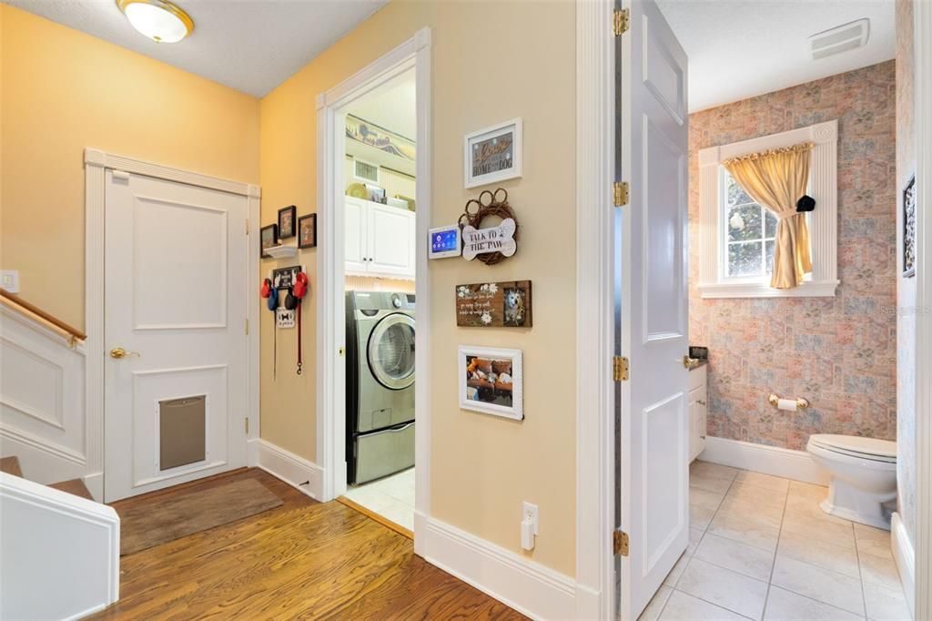 A half bath and laundry room round out the first floor.