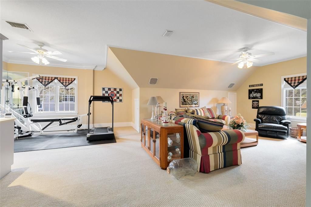 Makes a wonderful home gym and bonus space.