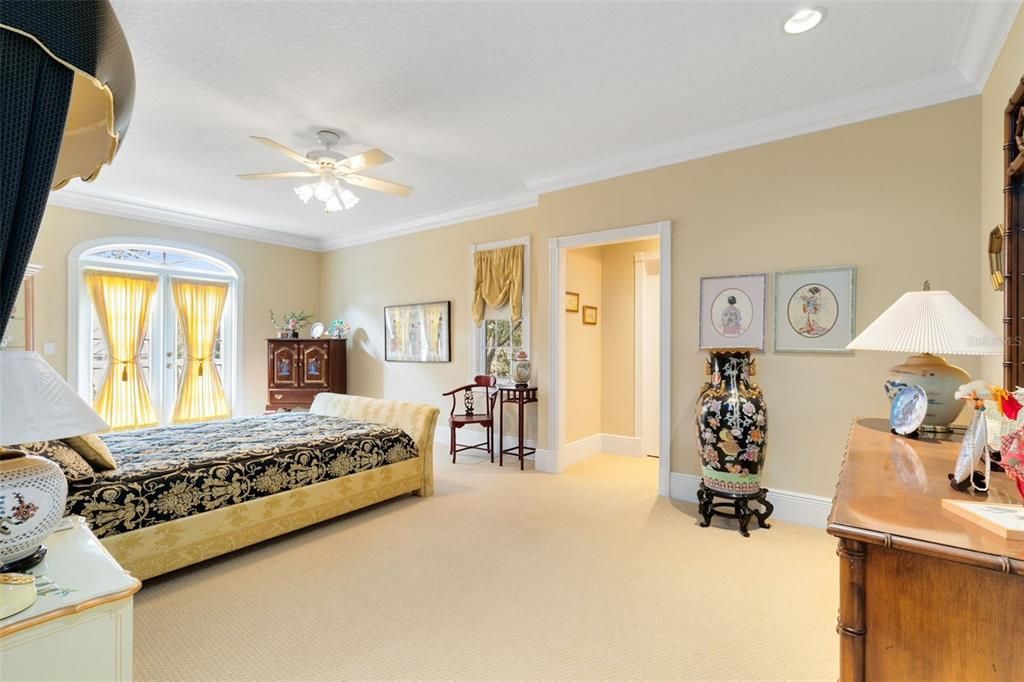 Bedroom two features balcony access.