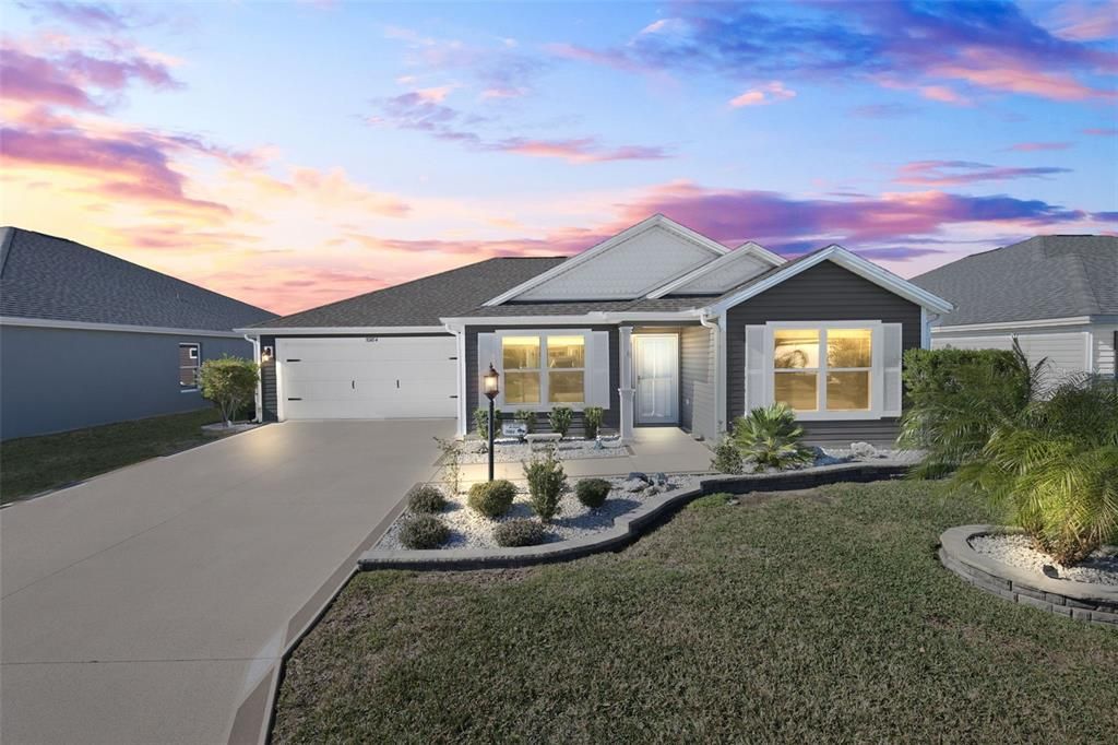 Twilight Front Elevation