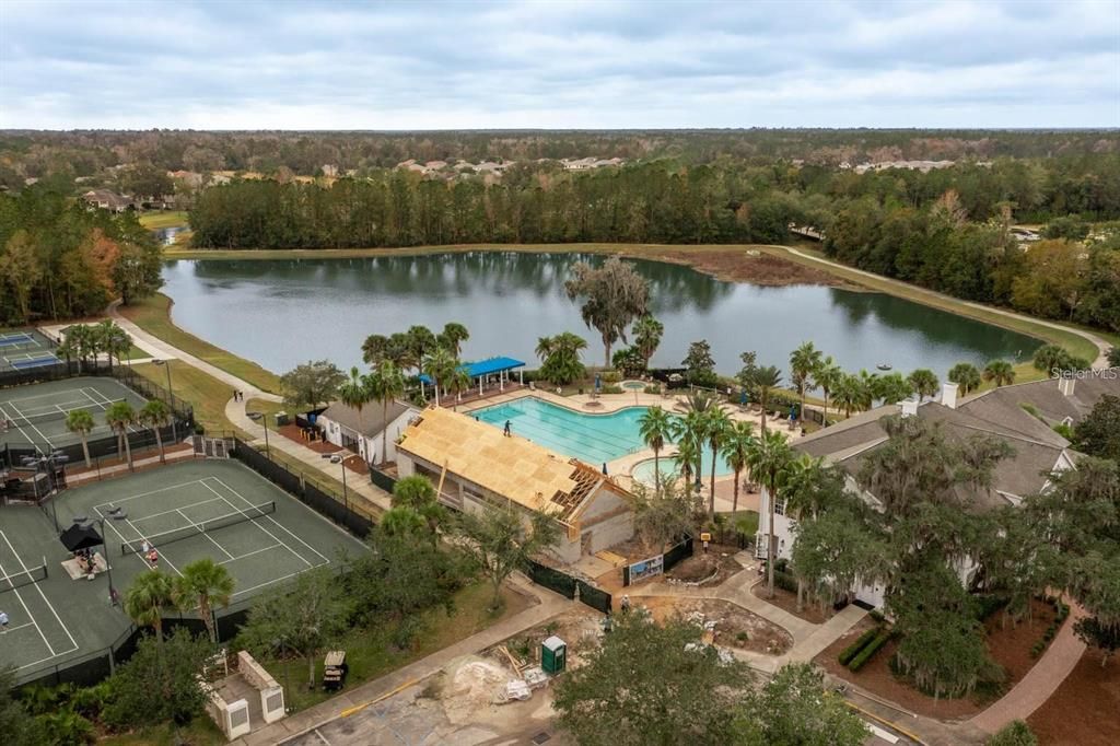 Backyard view of golf course