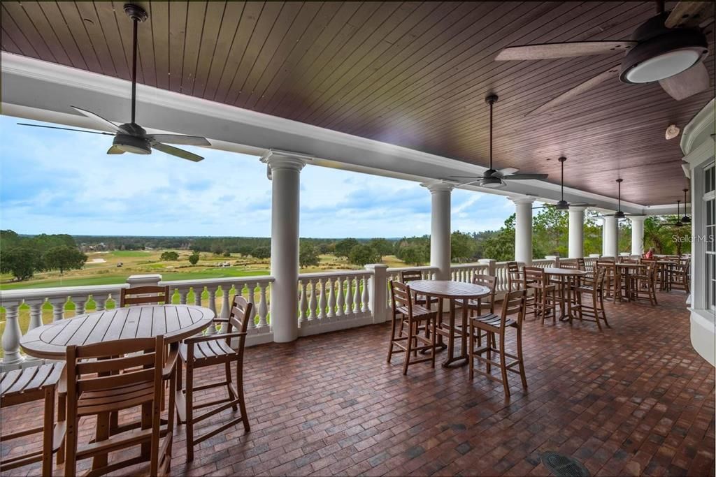 Back of golf Clubhouse