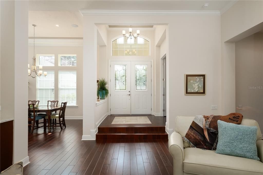 Elegant elevated foyer