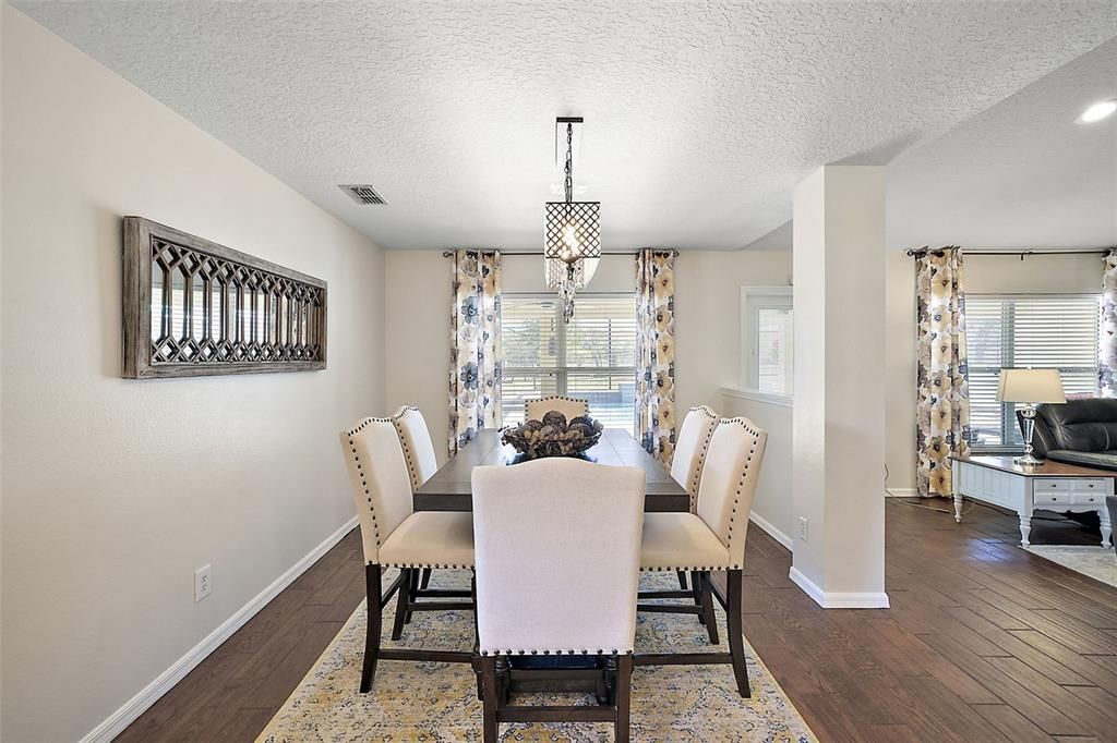 Large Dining Room Open to the Kitchen and Family Room