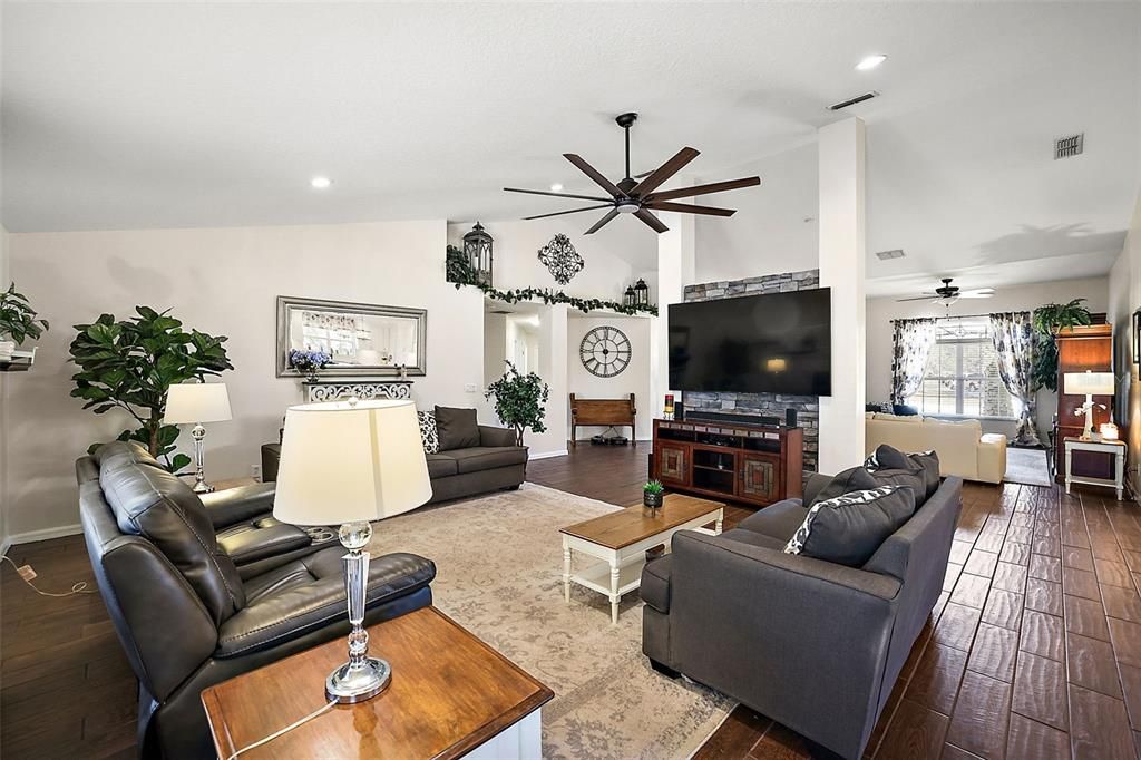 Spacious and Open Family Room