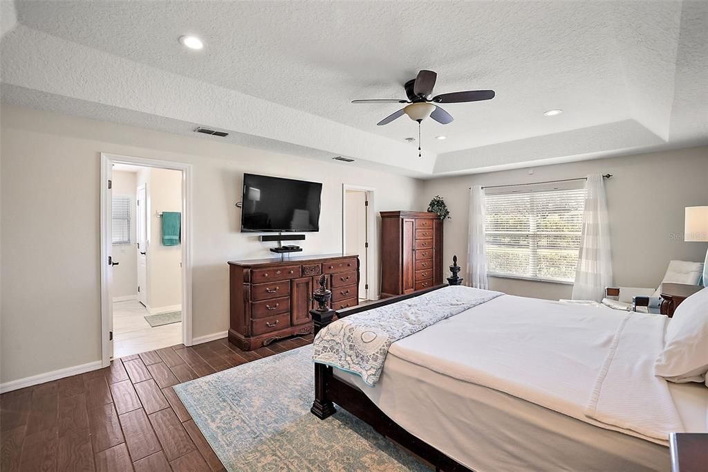 Spacious Primary Suite with Tray Ceiling