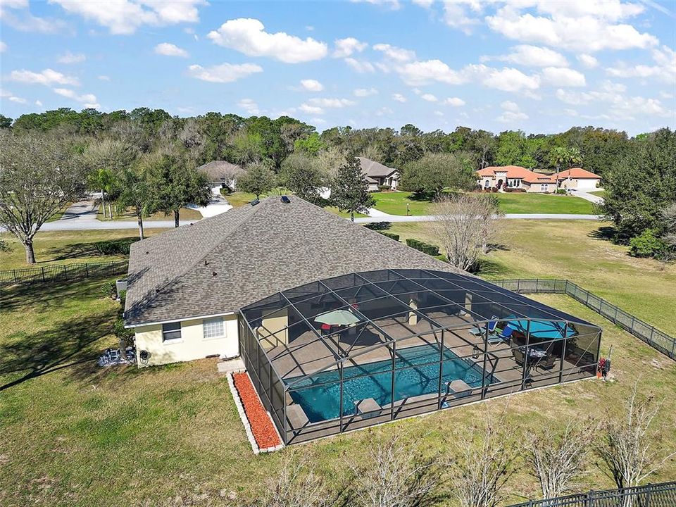 Pool and Deck with Screen Enclosure