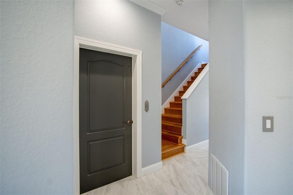 Elevator to all levels of the home, 4-ft wide staircase.