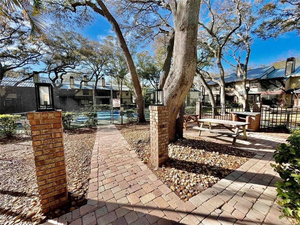 Community BBQ Area/ Tennis Court Entrance