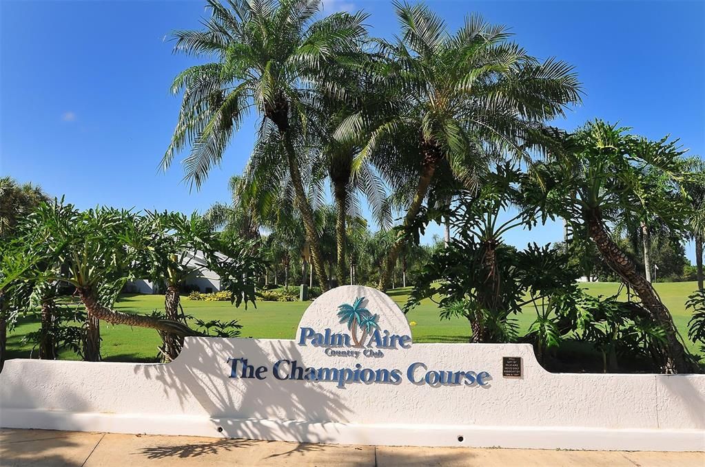 Palm Aire Country Club is a short golf cart ride away.