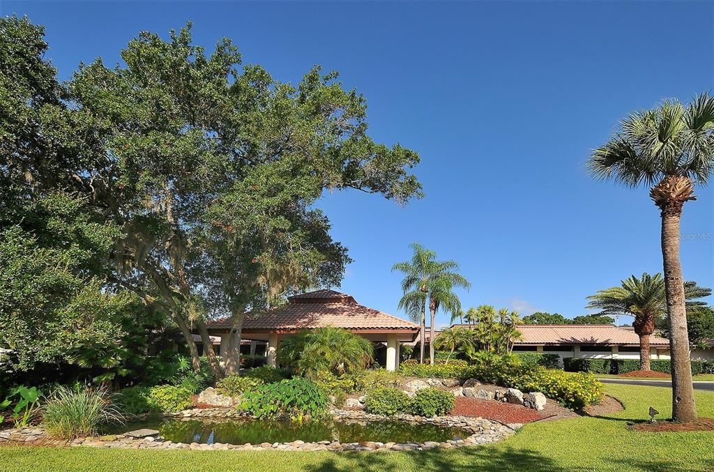 Beautiful property surrounding the clubhouse and golf course.