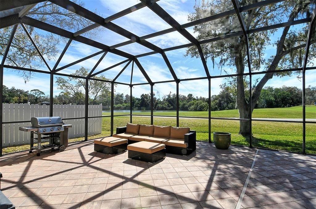 Enjoy the views of the golf course from the huge lanai.