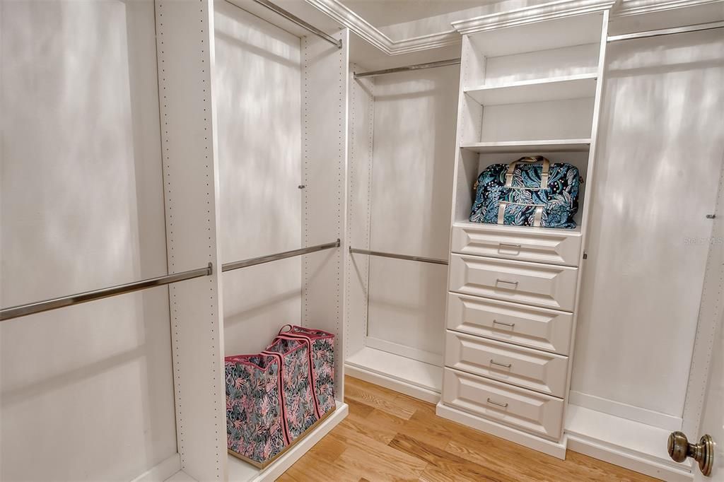 Creative built-ins closets.