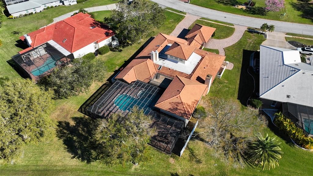 Aerial view of the property