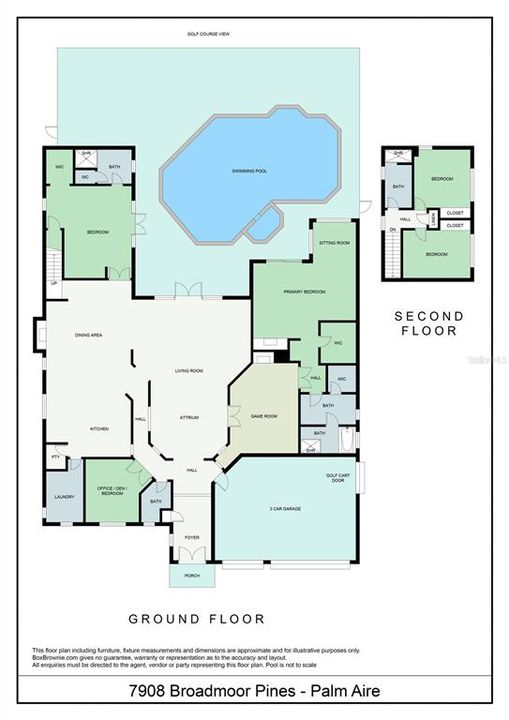Floor plan for 7908 Broadmoor Pines.