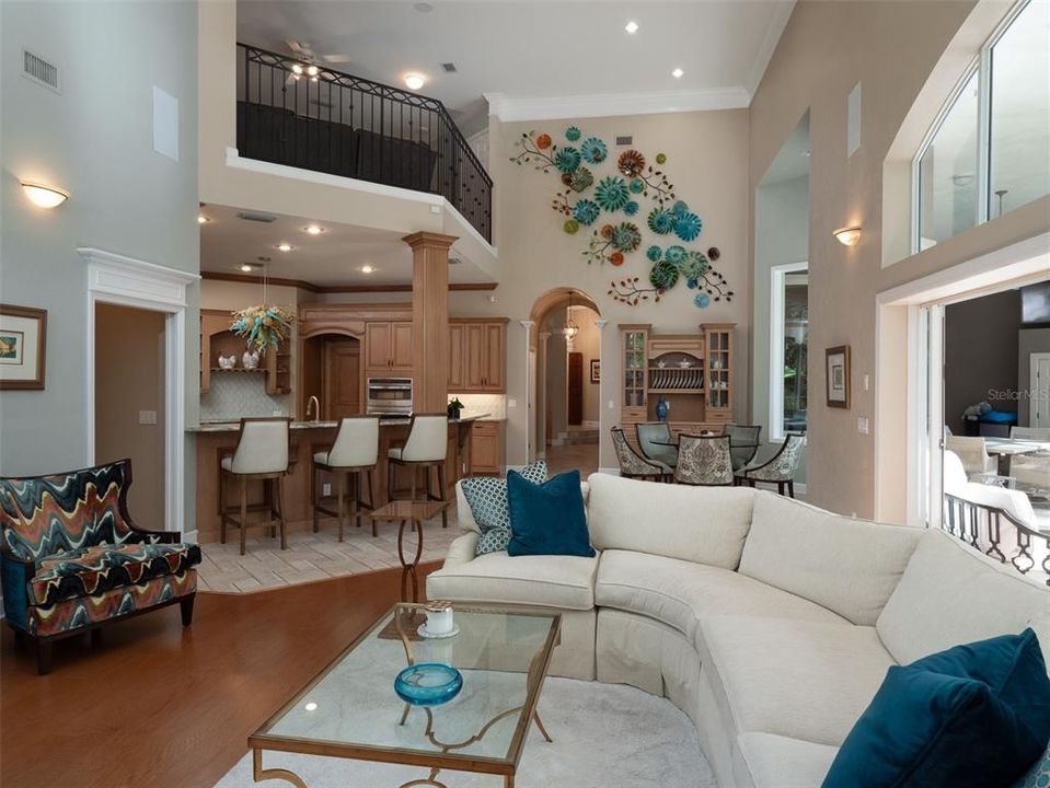 View From Family Room to Kitchen