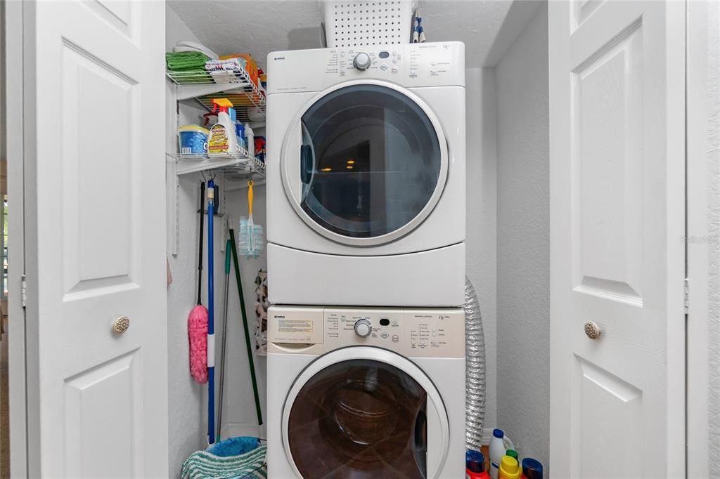 Stackable Washer & Dryer In Unit