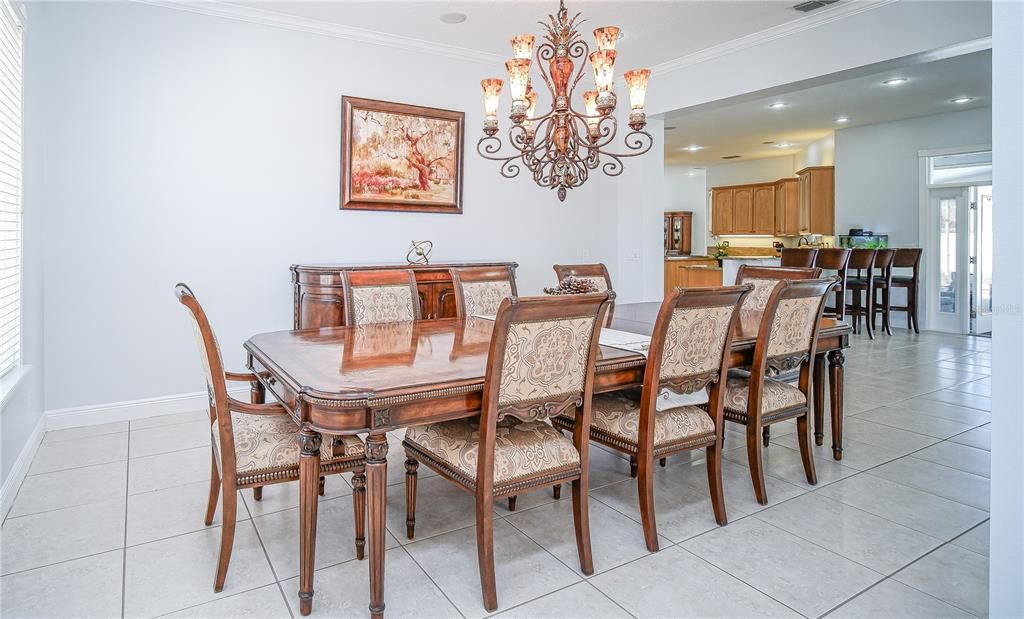 Formal dining room area