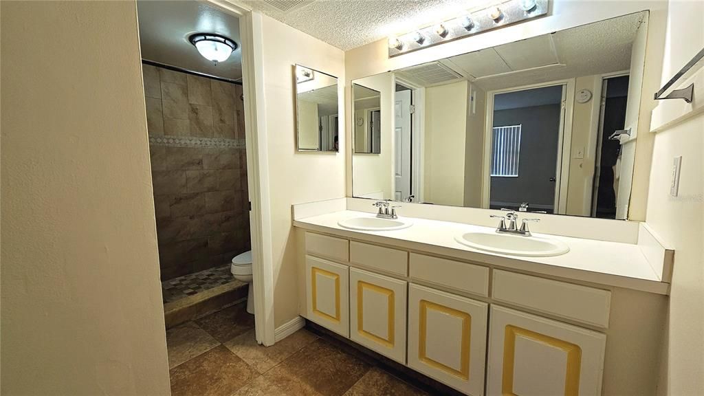 Double sinks make it convenient for multiple residents to get ready to go out at the same time.