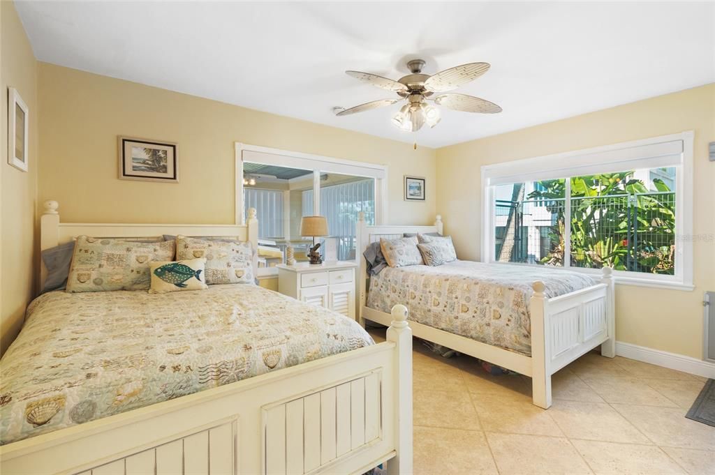 Downstairs bedroom #2 accommodates and multiple guests!