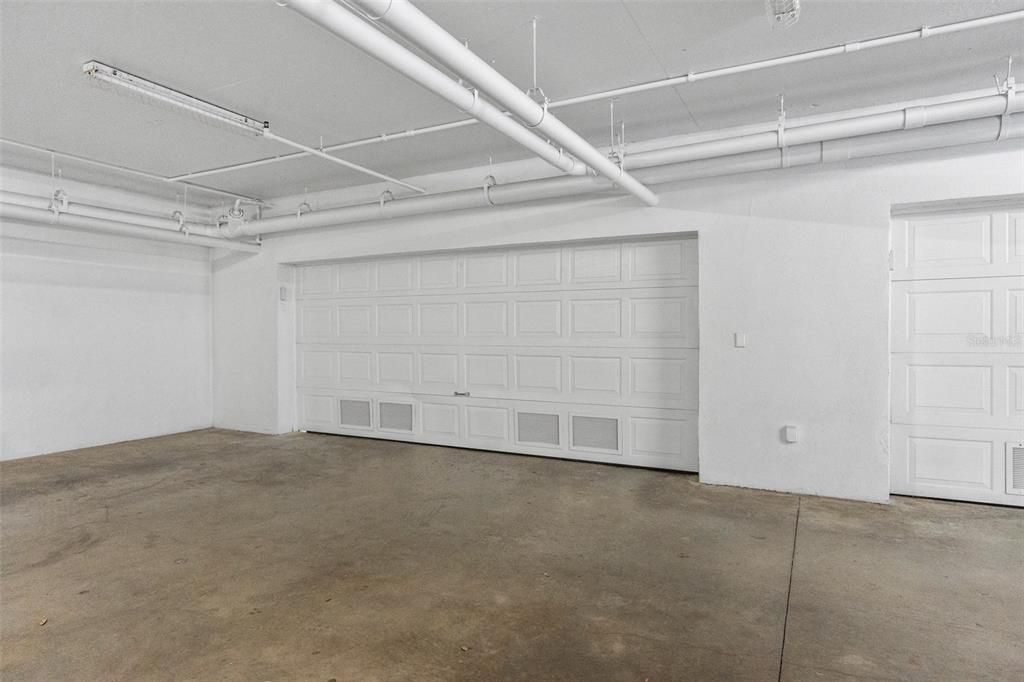 Unit 400 private 2 car garage with storage