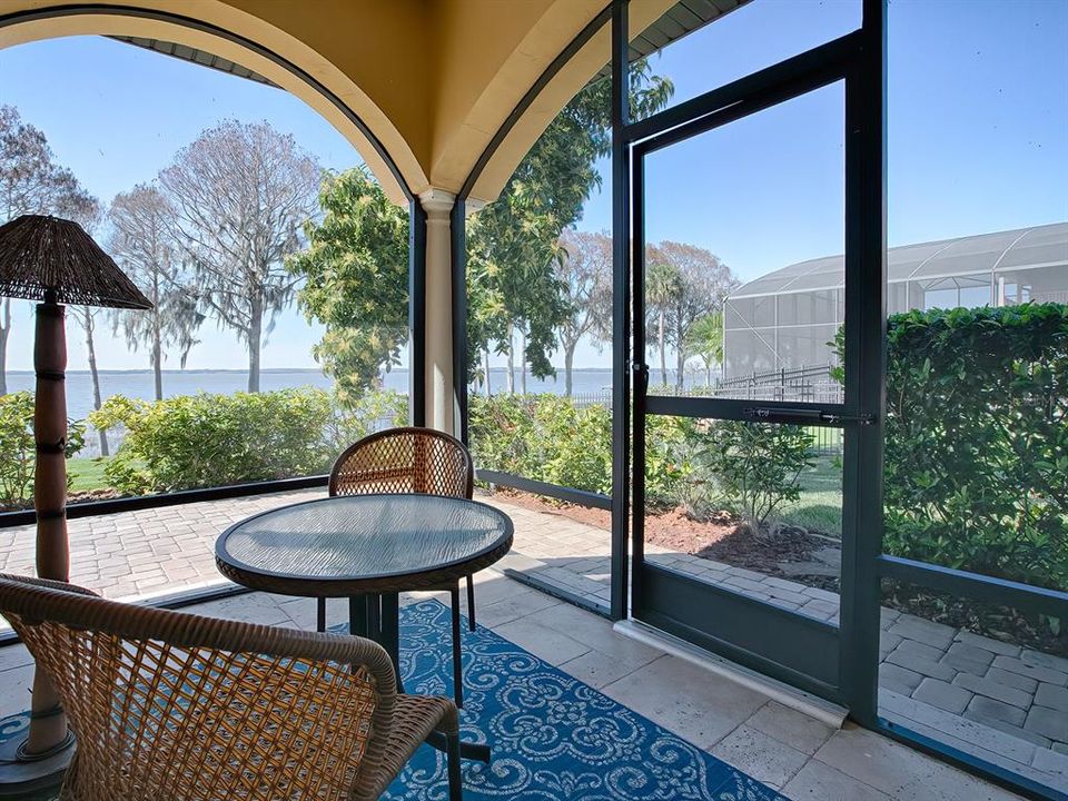 Screened porch off bedroom #4.