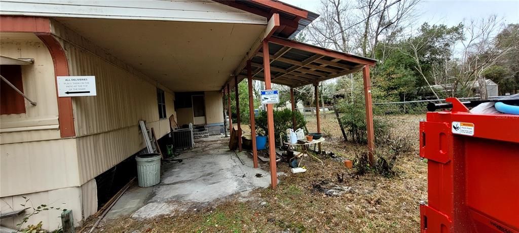 Carport area