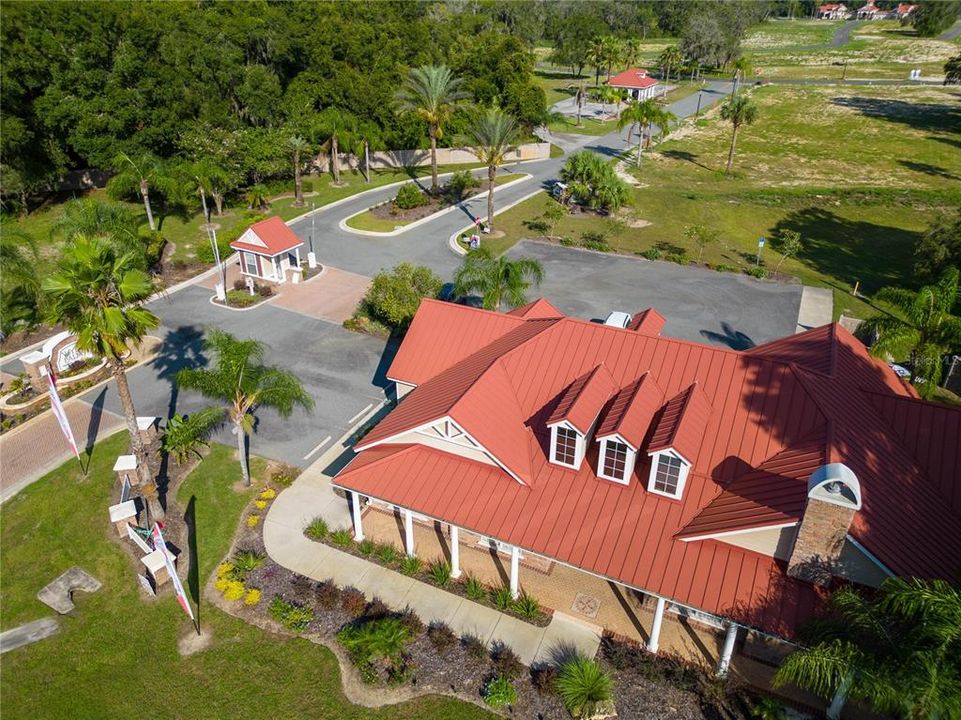 Back of clubhouse