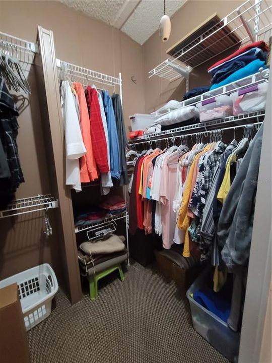 Master walk-in closet