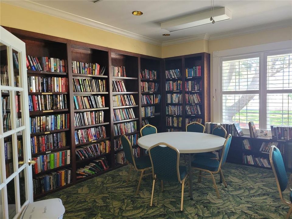 Library and card room