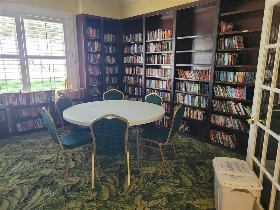 Library and card room