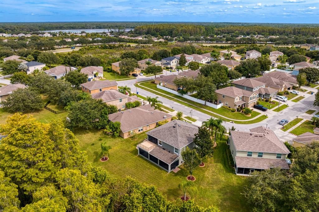 Aerial of the home.