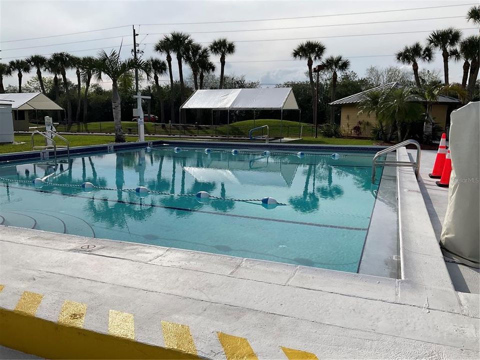 Heated community pool