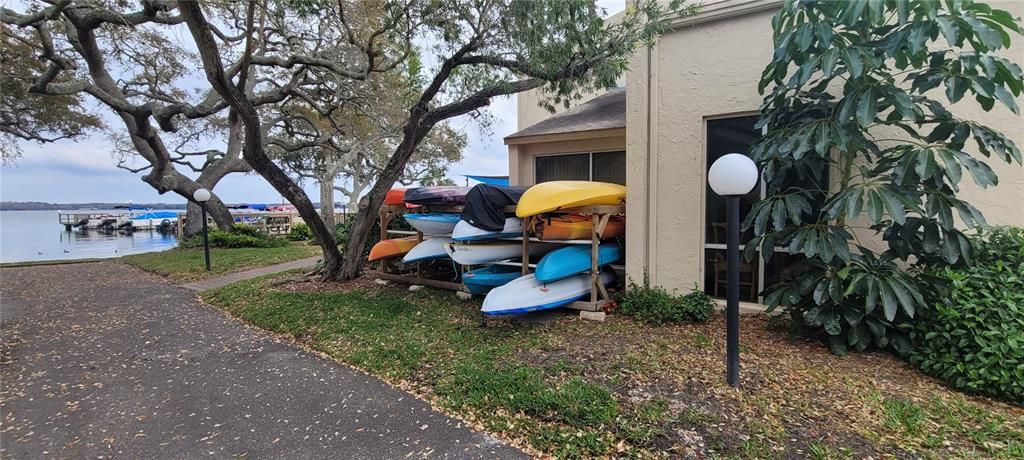 CANOE/KAYAK STORAGE AT TARPON LAKE @ CLUBHOUSE