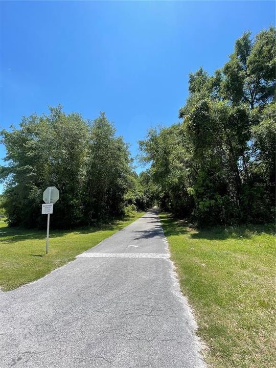 Greenway trail across from subdivision entrance