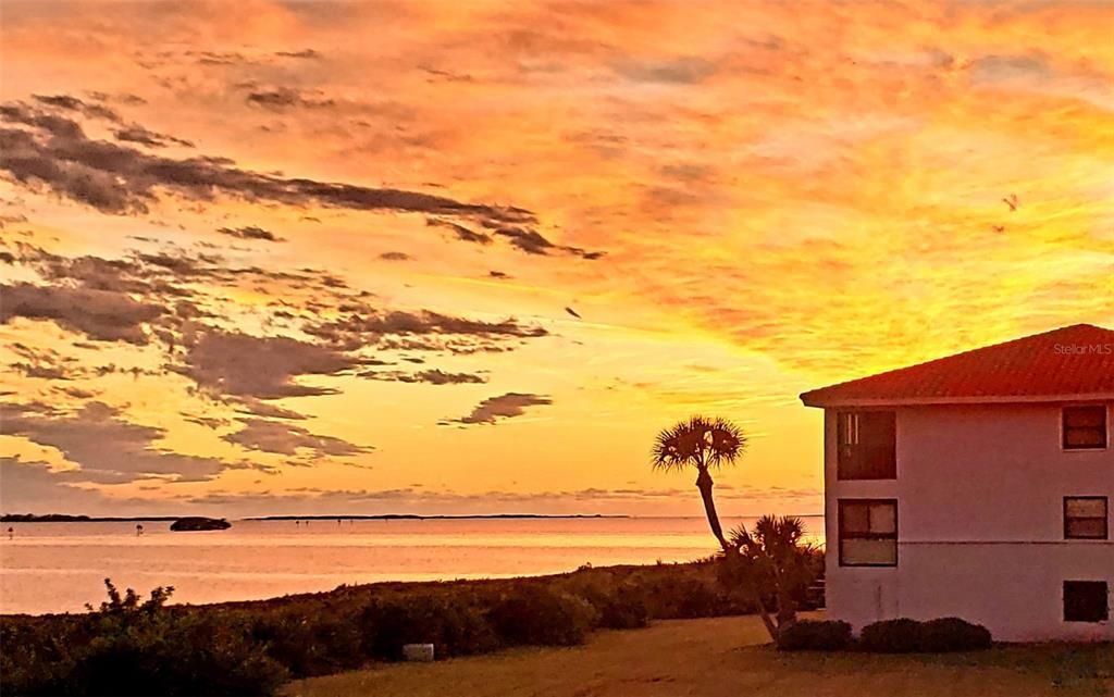 Sunset view from the balcony