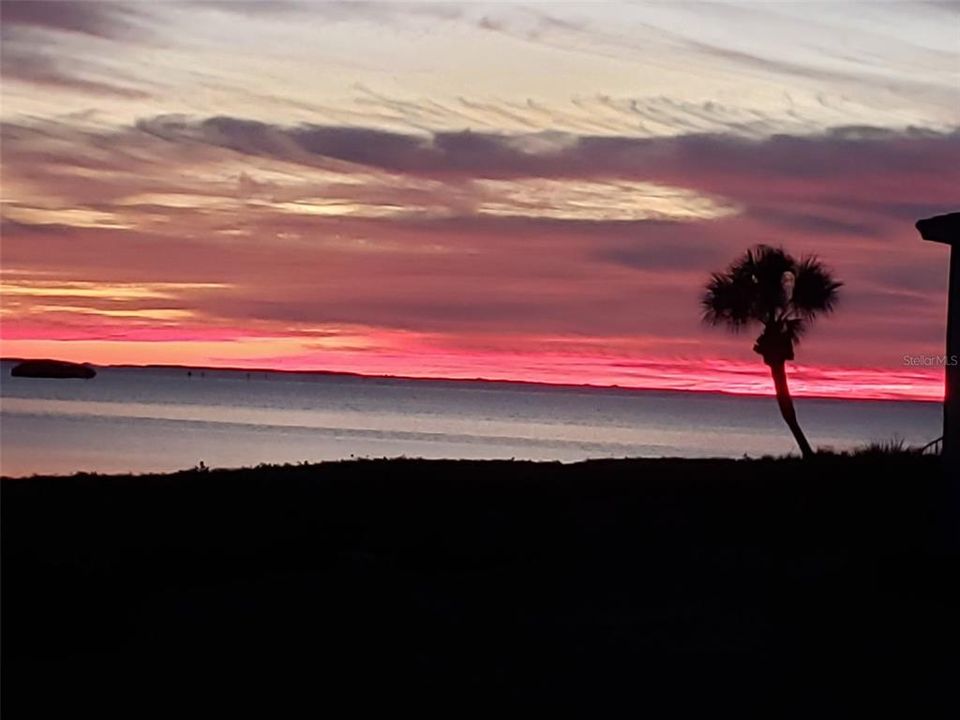 Sunset view from the balcony