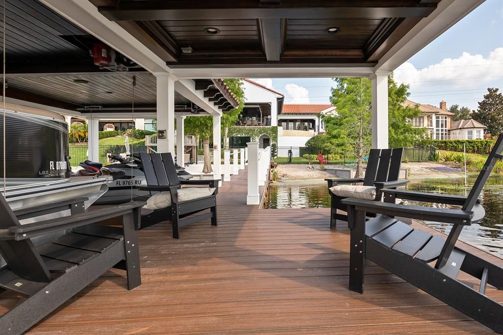 Dock seating area