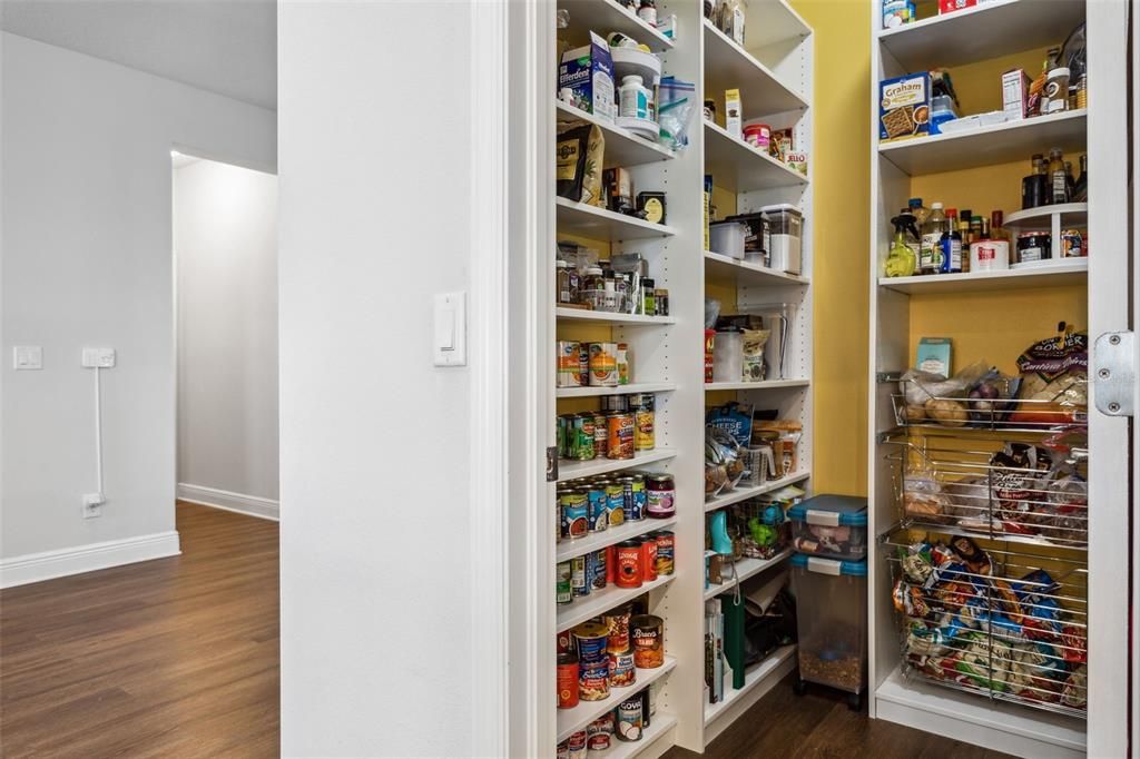 Large Walk In Pantry with Shelving